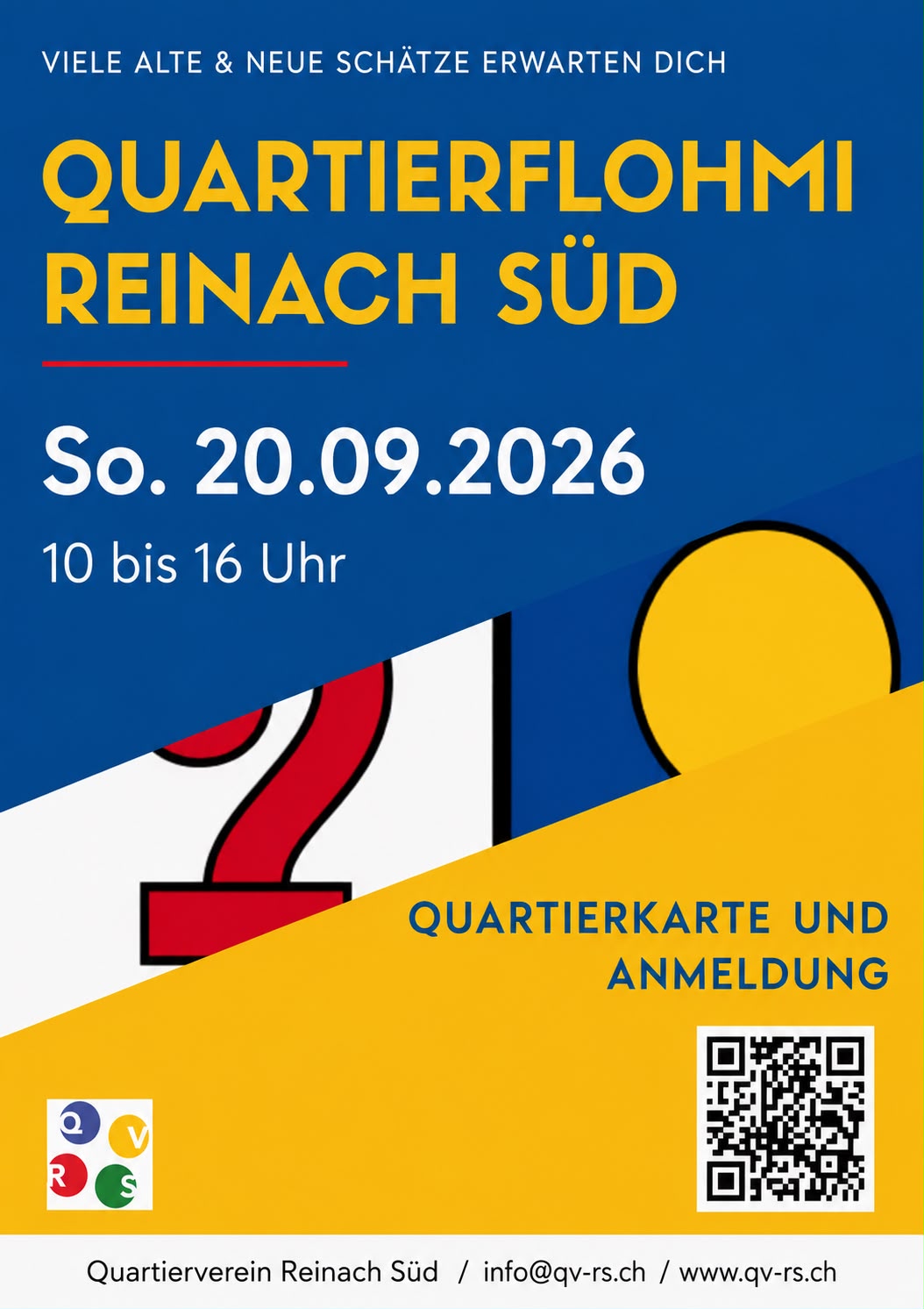 Quartierflohmi Reinach Süd Flyer